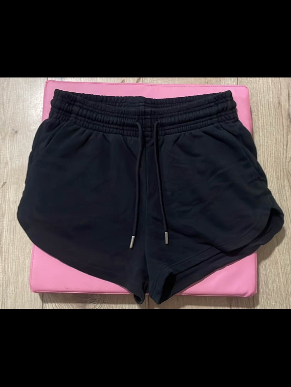 H&M Black Athletic Drawstring Shorts